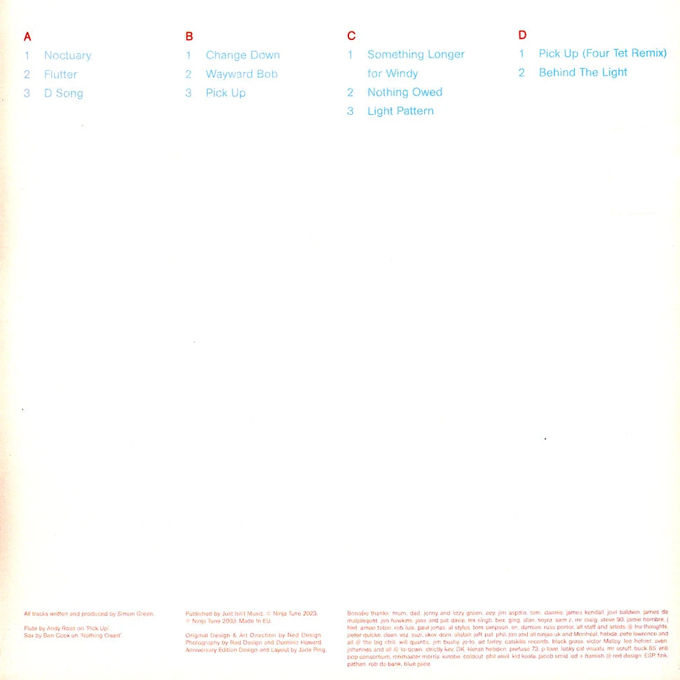 Bonobo - Dial M For Monkey 20th Anniversary Clear Vinyl Edition
