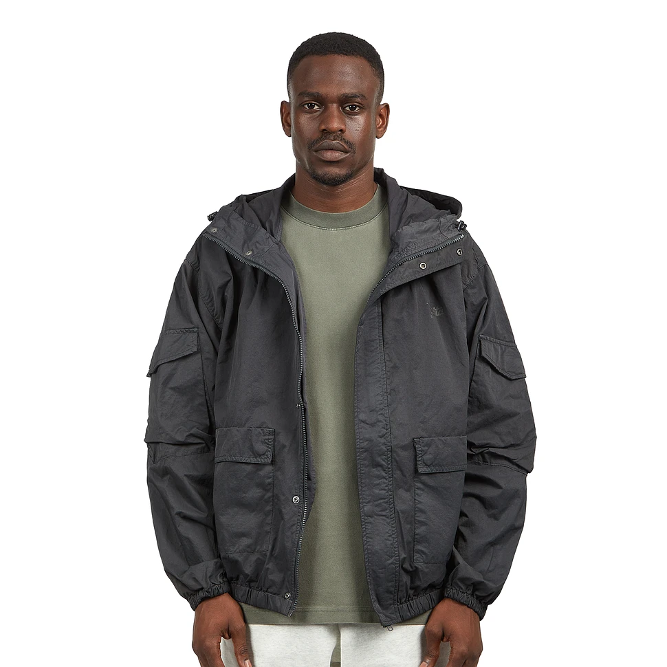 Patta - GMT Pigment Dye Nylon Jacket (Pirate Black) | HHV