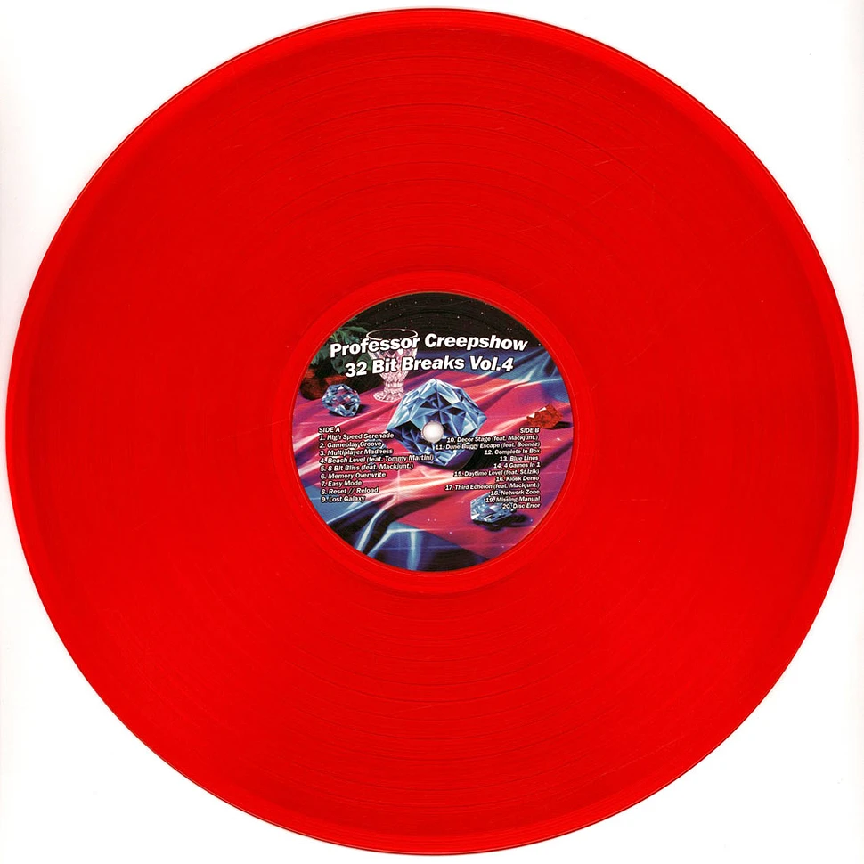 Professor Creepshow - 32 Bit Breaks (Volume 4) Clear Red Vinyl Edition