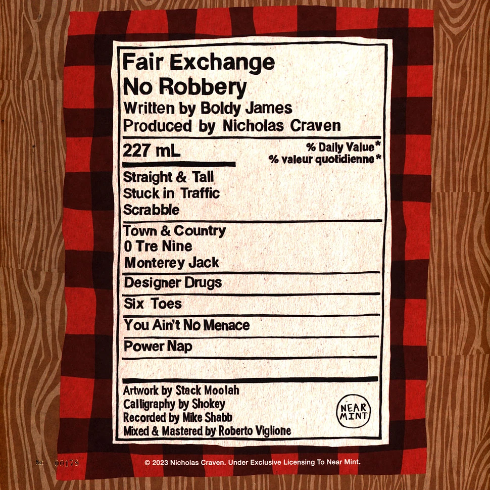 Nicholas Craven - Fair Exchange No Robbery (Instrumentals)