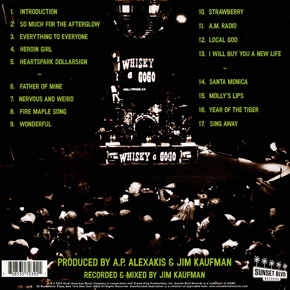 Everclear – Live at The Whisky A Go Go LP Coke Bottle Green Vinyl