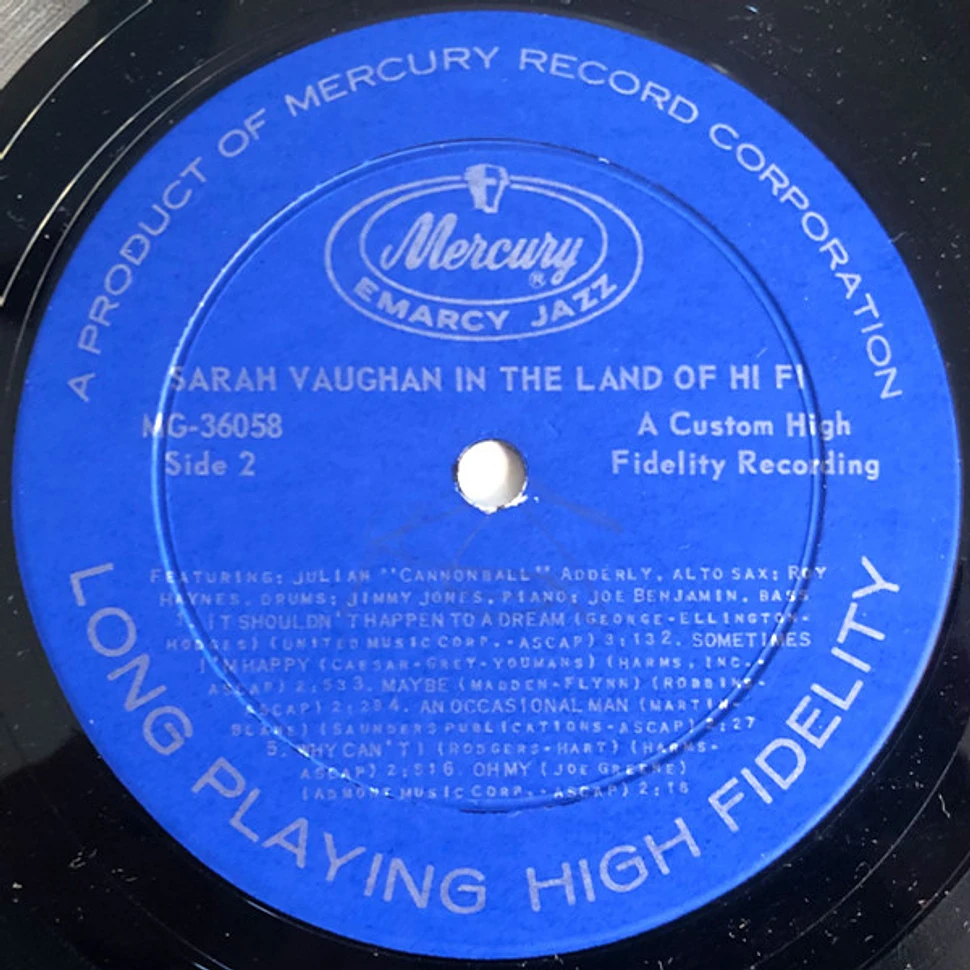 Sarah Vaughan - In The Land Of Hi-Fi