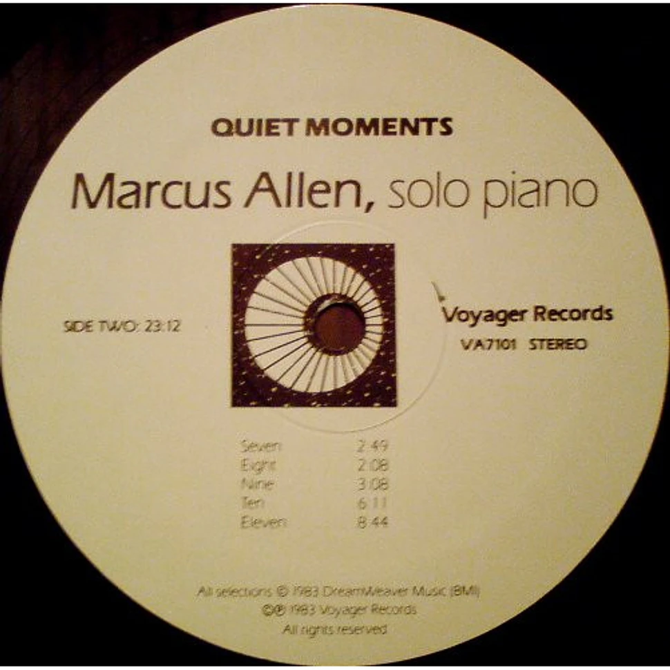Marcus Allen - Quiet Moments