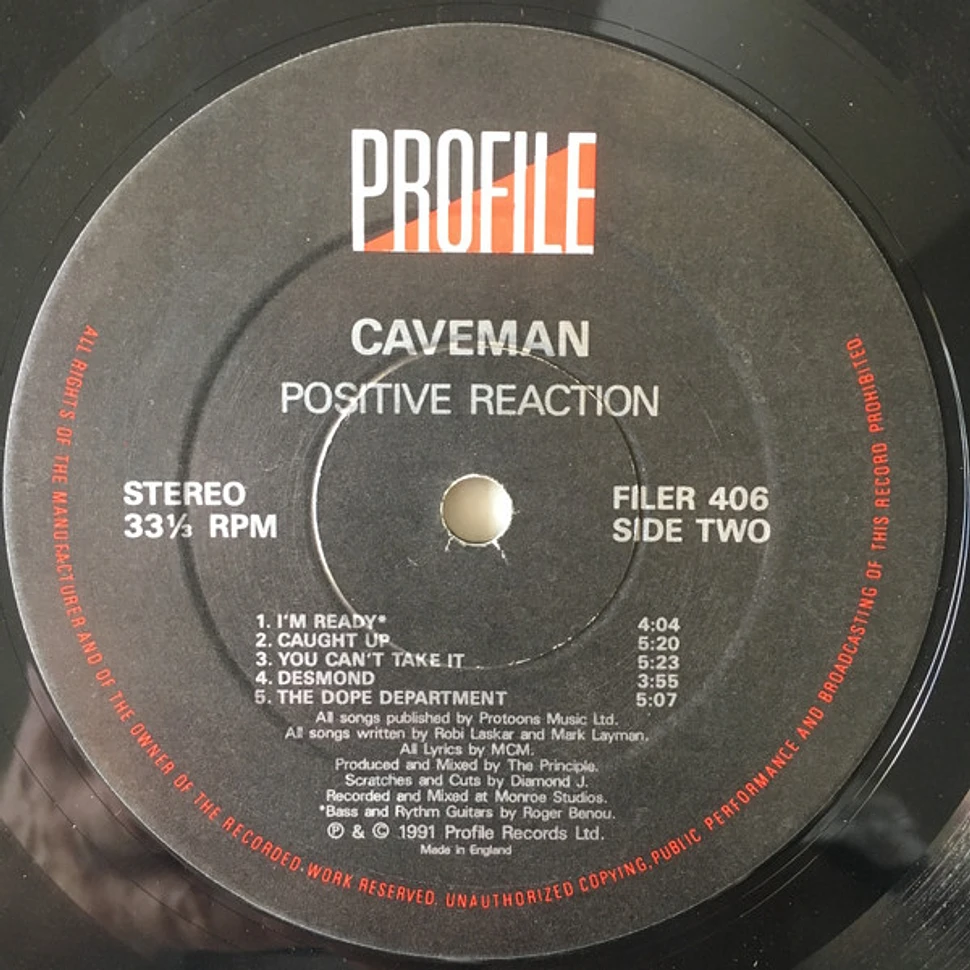 Caveman - Positive Reaction - ヒップホップ/ラップ