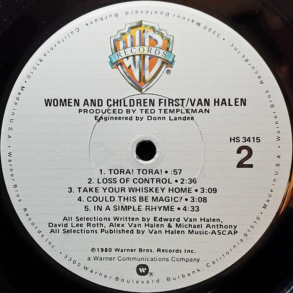 Van Halen - Women And Children First