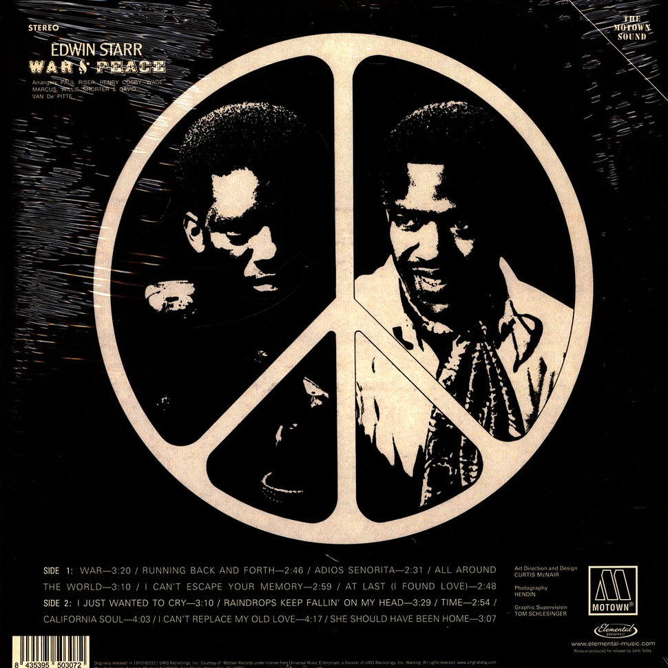 Edwin Starr - War & Peace Red Vinyl Edition