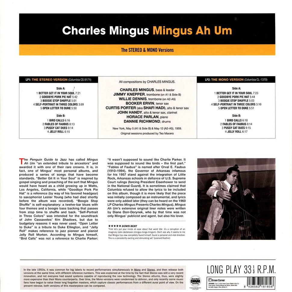 Charles Mingus - Mingus Ah Hum - The Original Stereo & Mono Versions