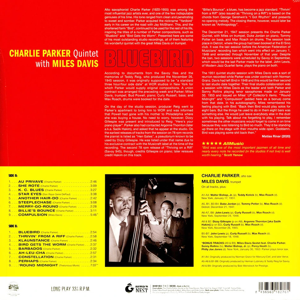 Charlie Parker Quintet - Bluebird