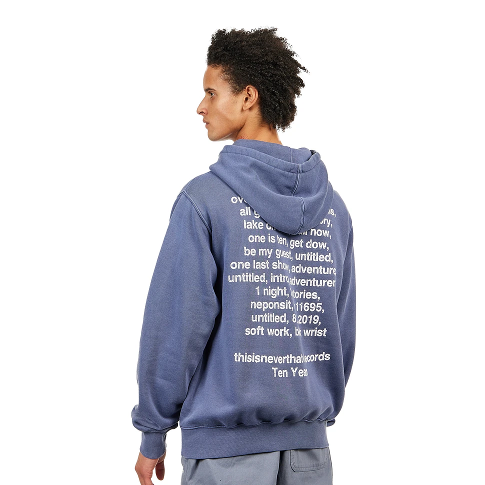 thisisneverthat - Ten Years Records Hoodie - L