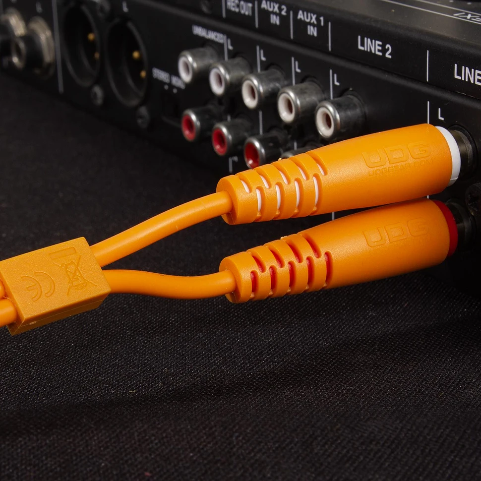 UDG - Ultimate Audio Cable Set RCA - RCA Orange Straight 1,5m