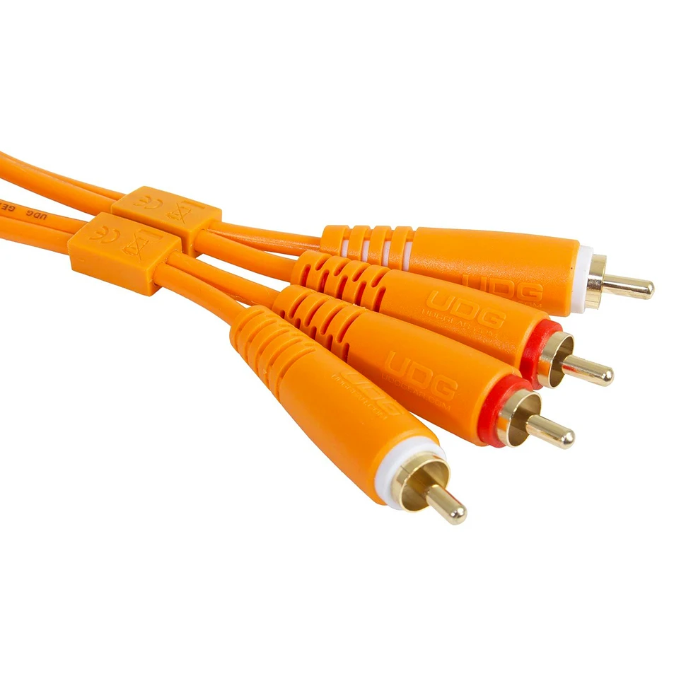 UDG - Ultimate Audio Cable Set RCA - RCA Orange Straight 1,5m