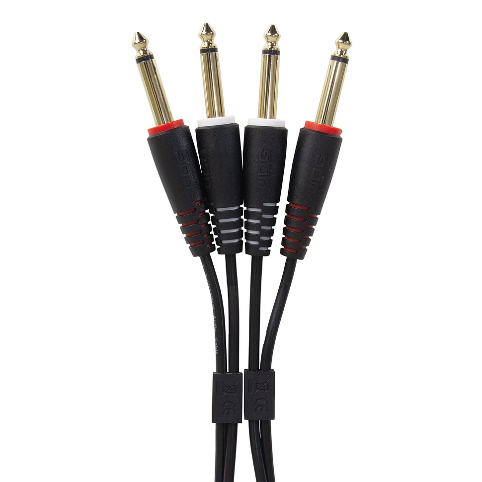 UDG - Ultimate Audio Cable Set 1/4'' Jack-1/4'' Jack Black Straight 1,5m