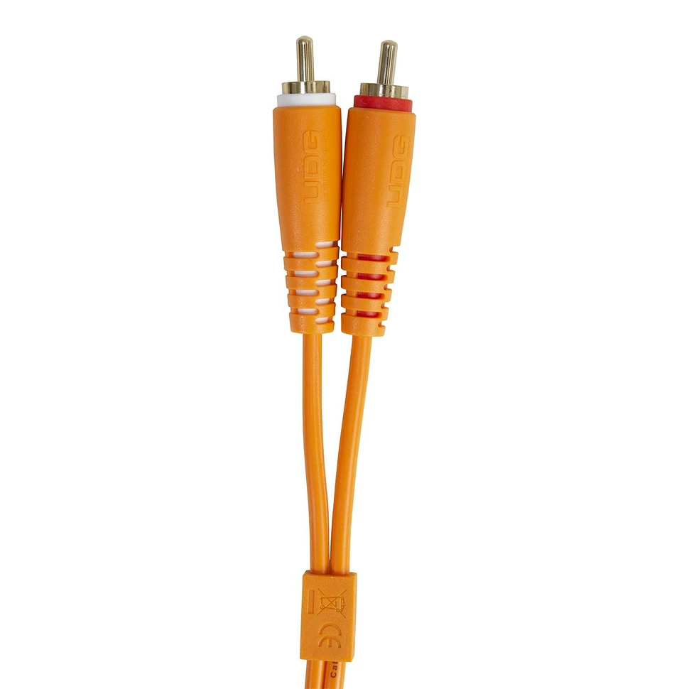 UDG - Ultimate Audio Cable Set RCA Straight-RCA Angled Orange 3m