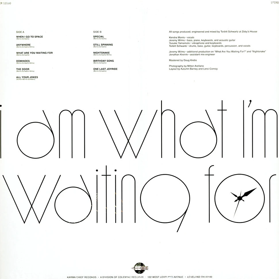 Kendra Morris - I Am What I'm Waiting For Transparent Blue & White Swirl Vinyl Edition