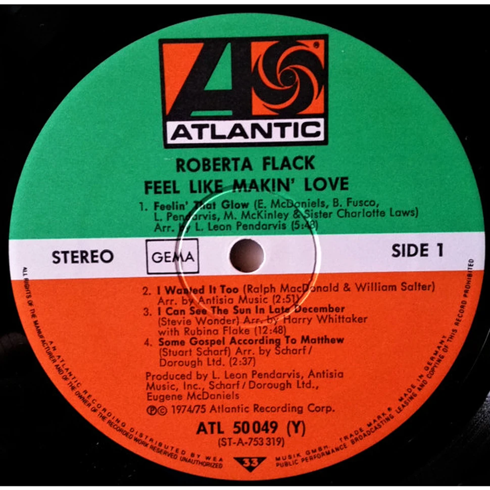 Roberta Flack - Feel Like Makin' Love