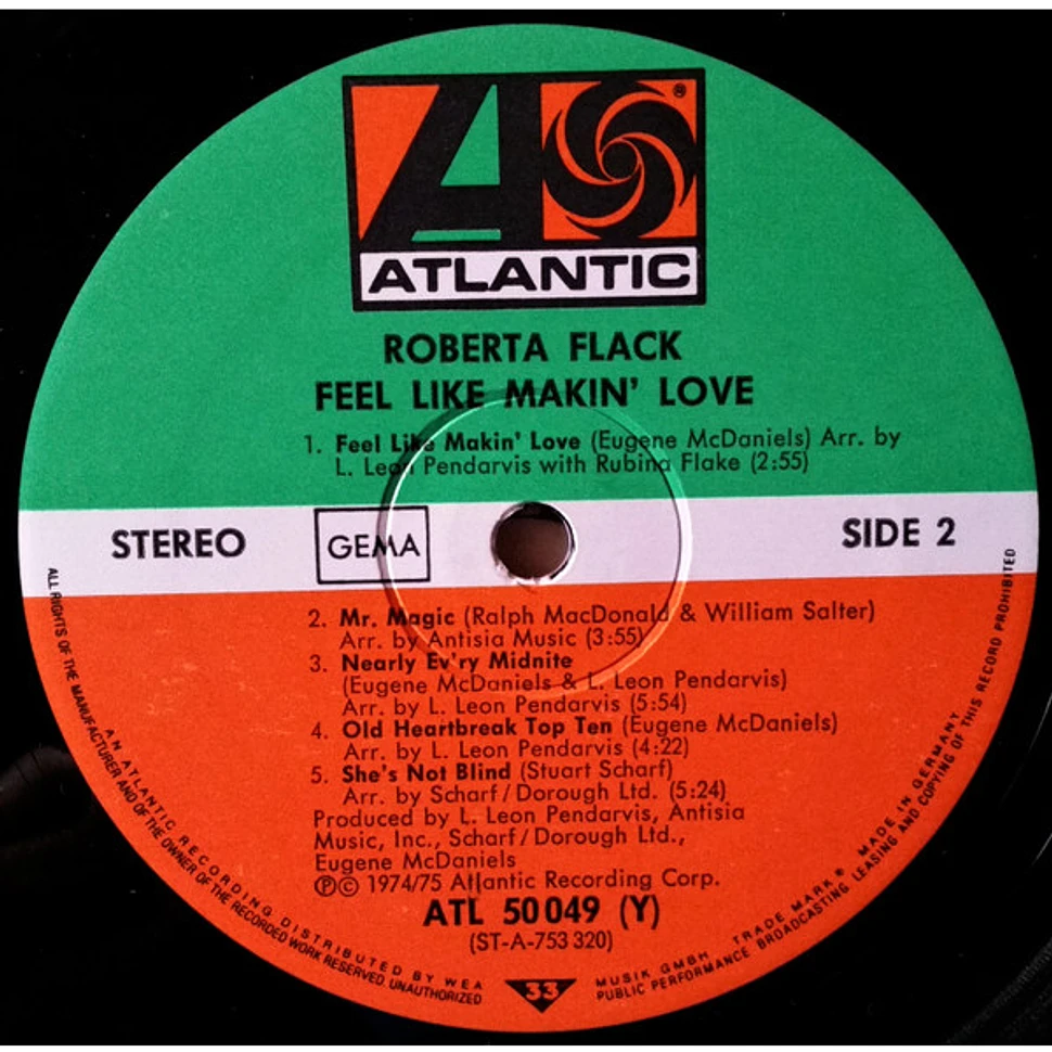 Roberta Flack - Feel Like Makin' Love