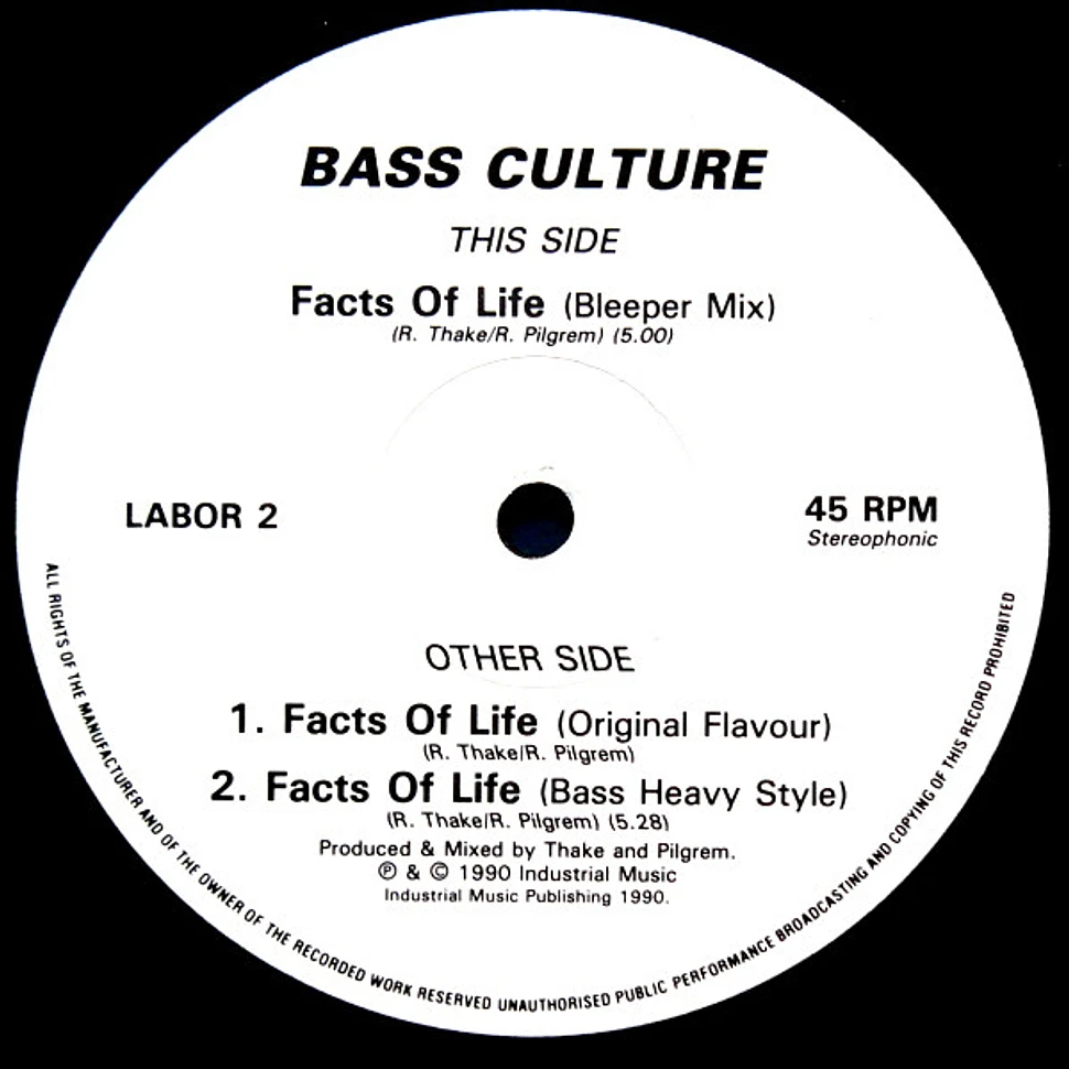 Bass Culture - The Facts Of Life
