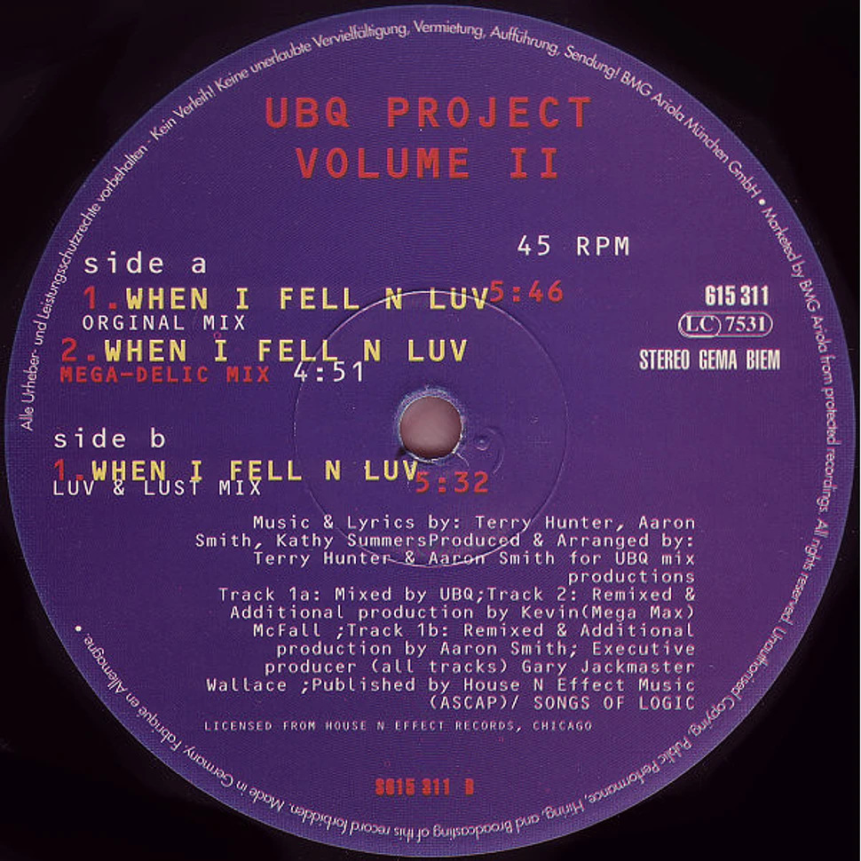 UBQ Project - When I Fell N Luv