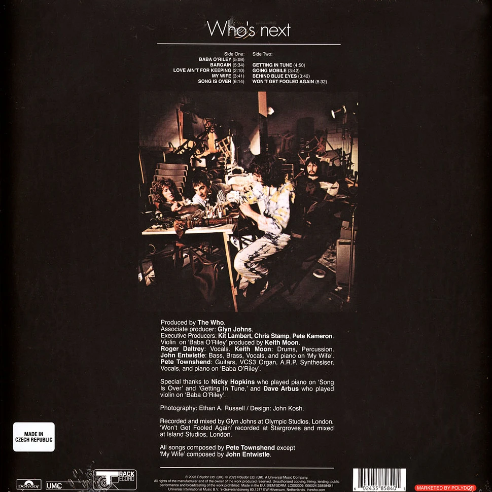 The Who - Who's Next Remastered Edition 2022