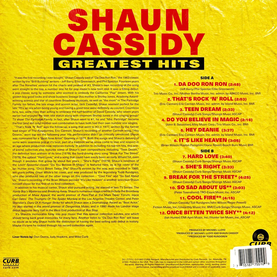 Shaun Cassidy - Greatest Hits