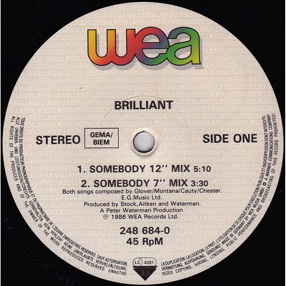 Brilliant - Somebody