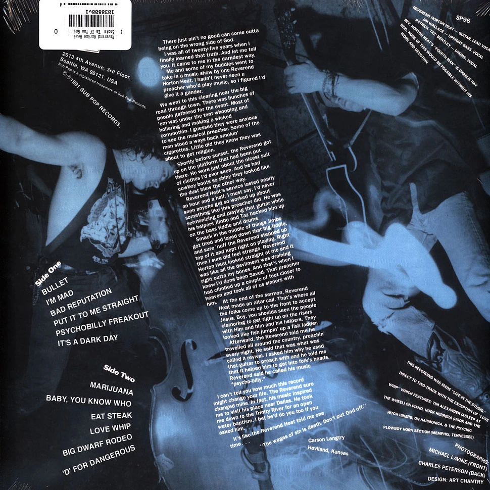 The Reverend Horton Heat - Smoke 'Em If You Got 'Em Black Vinyl Edition