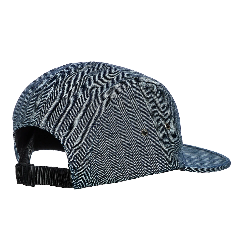 The Quiet Life - Denim Herringbone 5 Panel Camper Hat