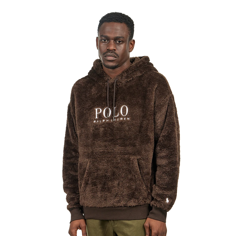 Buy Polo Ralph Lauren Grey Polo Bear Fleece Hoodie for Men in Qatar