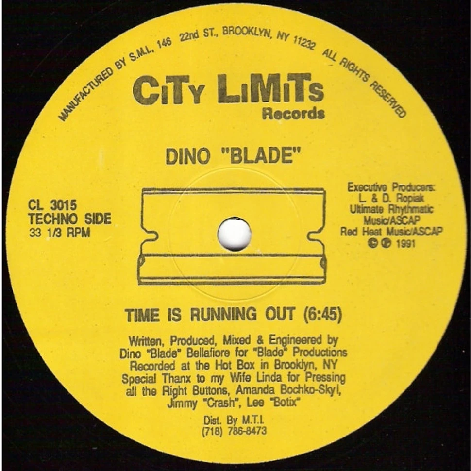 Dino "Blade" Bellafiore - Time Is Running Out