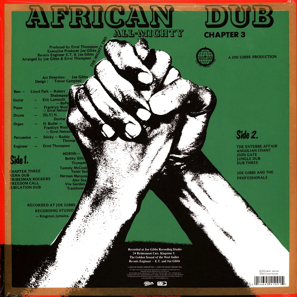 Joe Gibbs & The Professionals - African Dub All-Mighty Chapter 3 Red Vinyl Edition