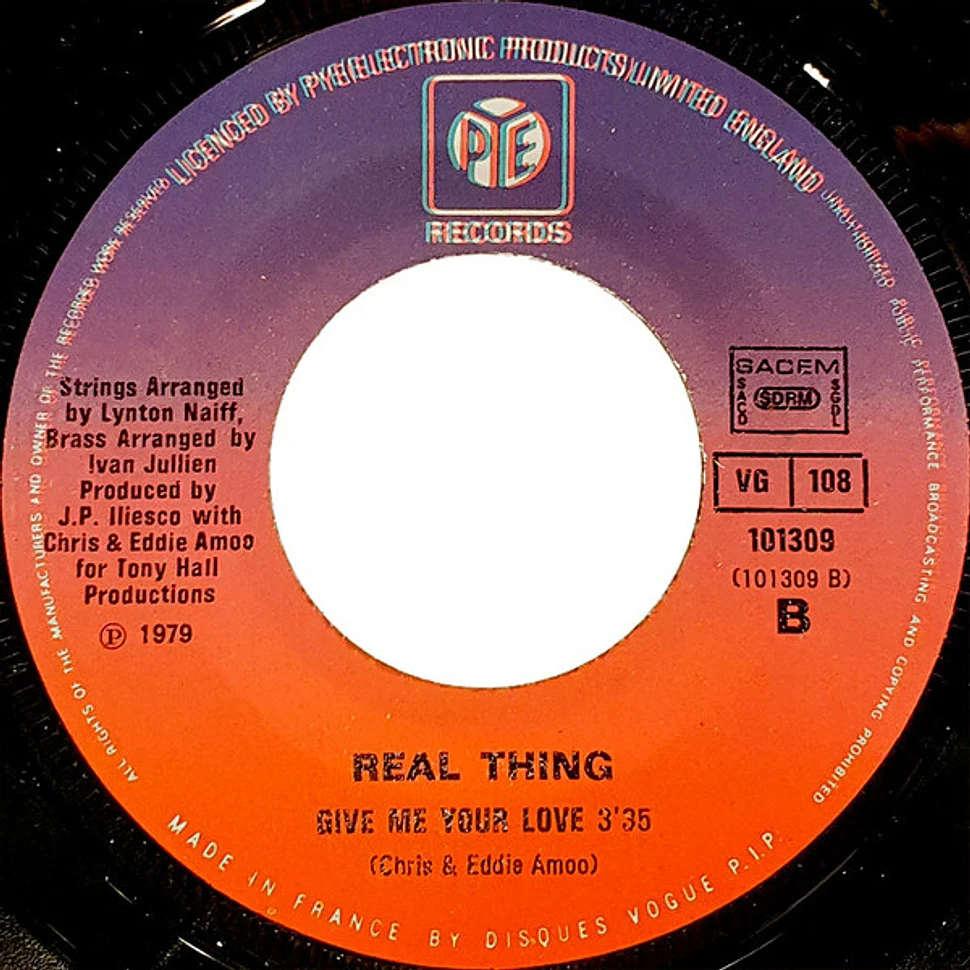 The Real Thing - Give Me Your Love / Saint Or Sinner ?