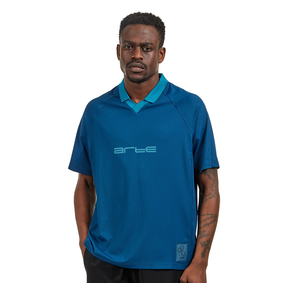 Arte Antwerp - Taylor Collar T-Shirt (Navy) | HHV