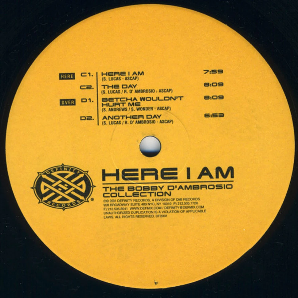 Bobby D'Ambrosio - Here I Am: The Collection