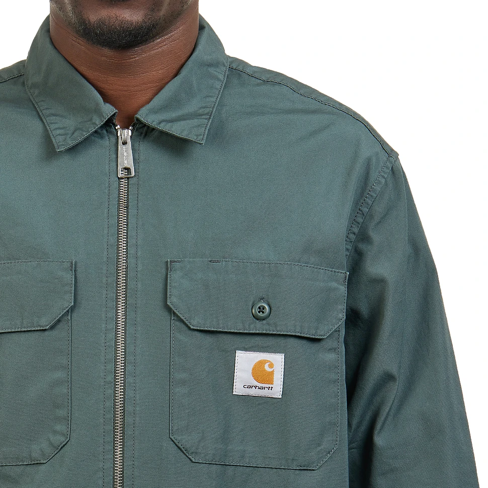 Carhartt WIP - L/S Craft Zip Shirt "Lane" Poplin, 6 oz