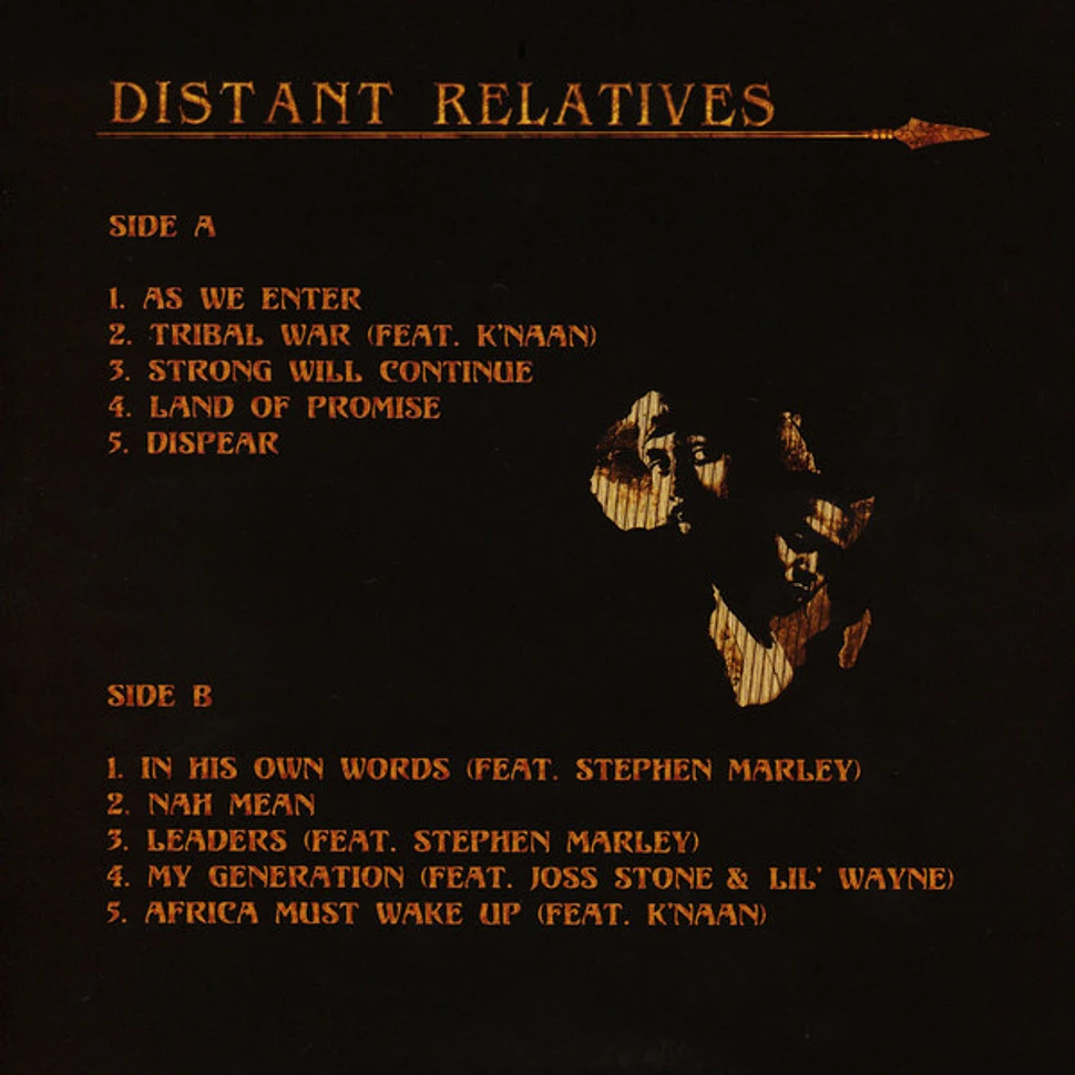 Nas & Damian Marley - Distant Relatives - Vinyl LP - 2010