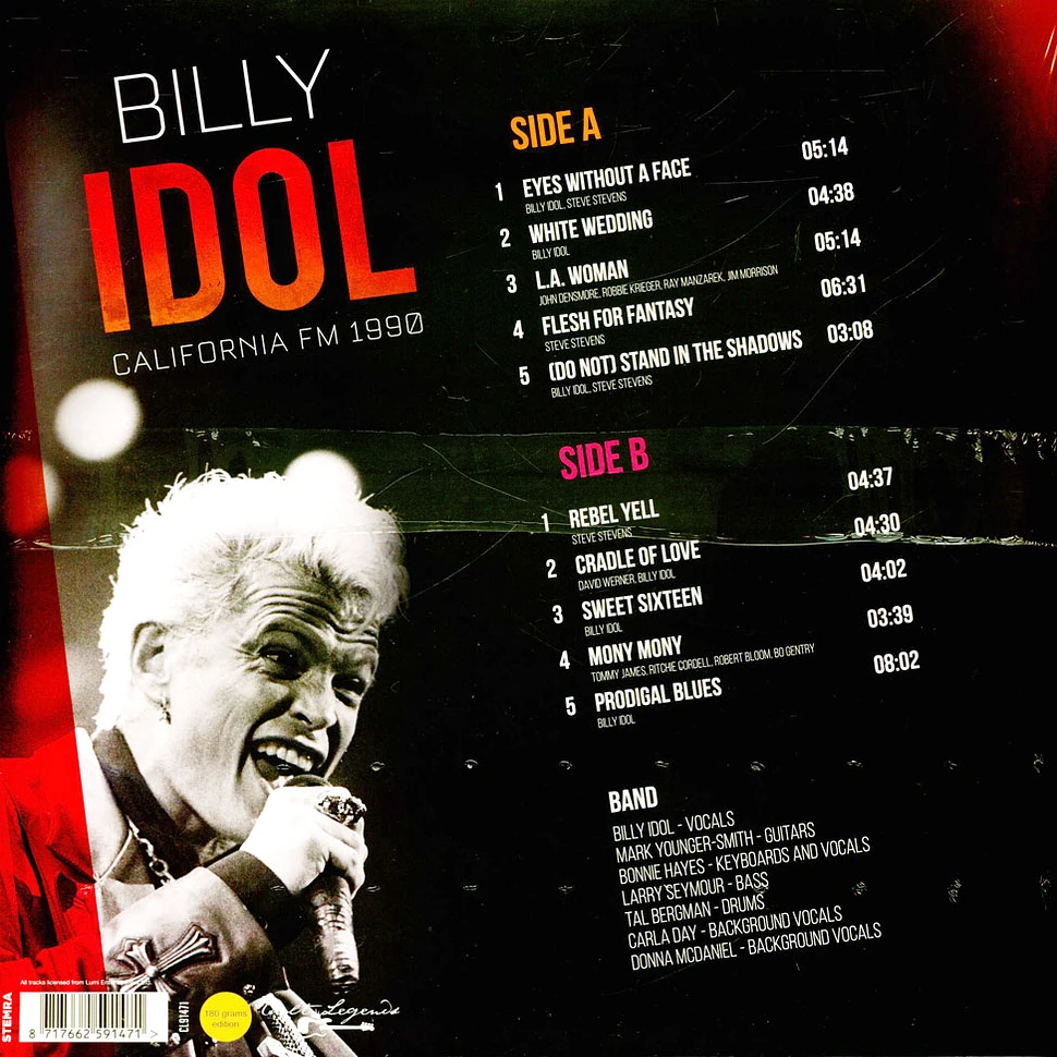 Billy Idol - California Fm 1990