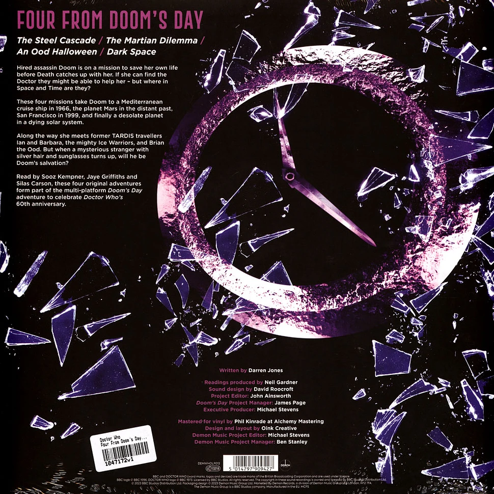 Doctor Who - Four From Doom's Day Translucent Purple & Blue