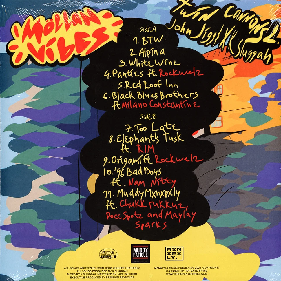 John Jigg$ X K Sluggah - Twin Cannons 2 Multicolor Vinyl Edition