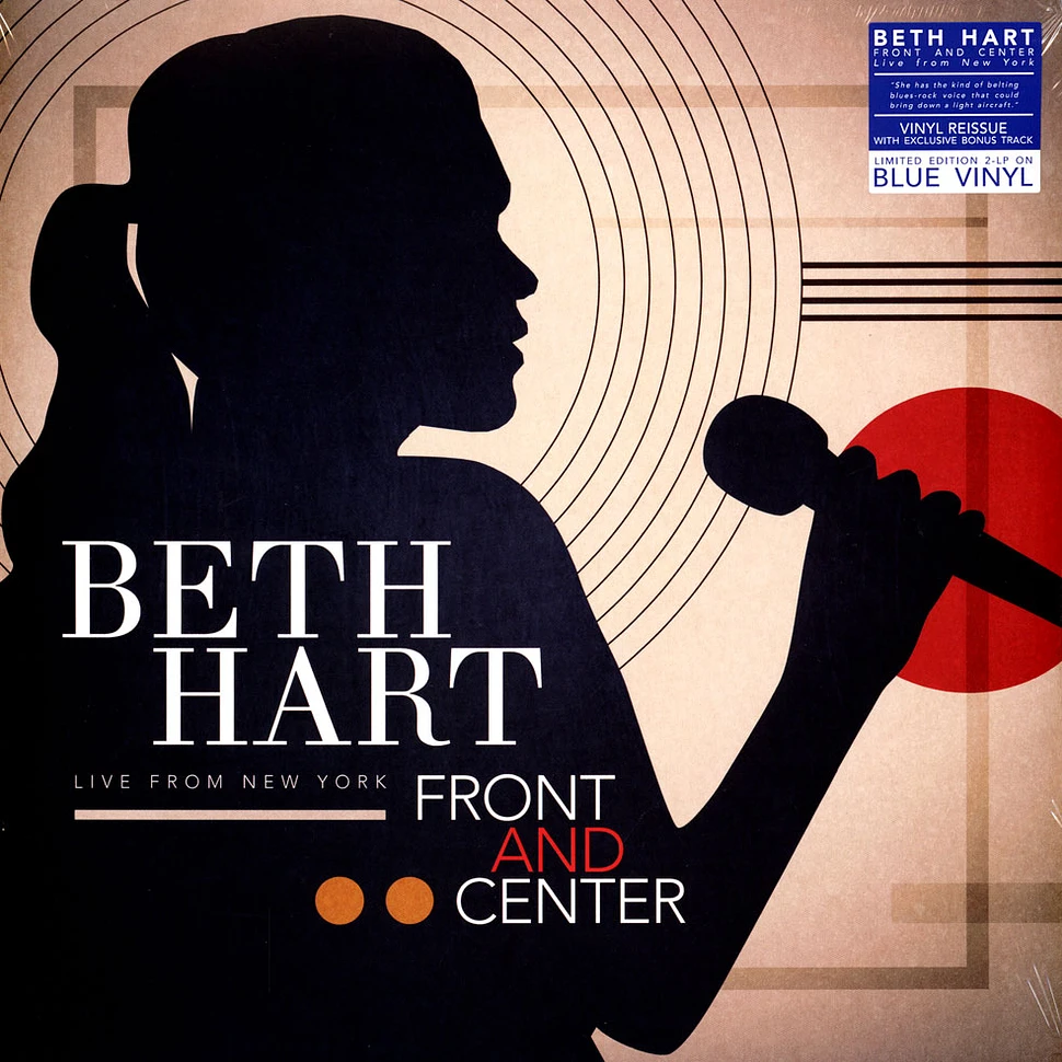 Beth Hart - Front And Center-Live From New York Blue Vinyl Edition