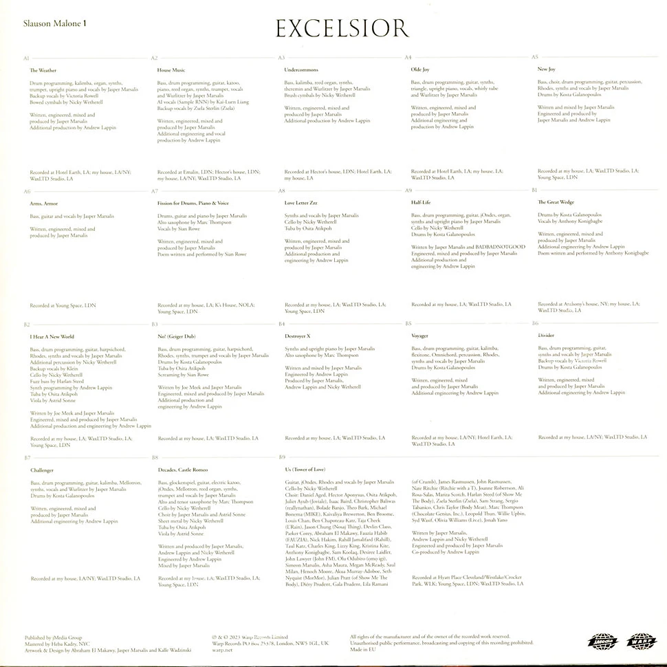 Slauson Malone 1 - Excelsior Black Vinyl Edition