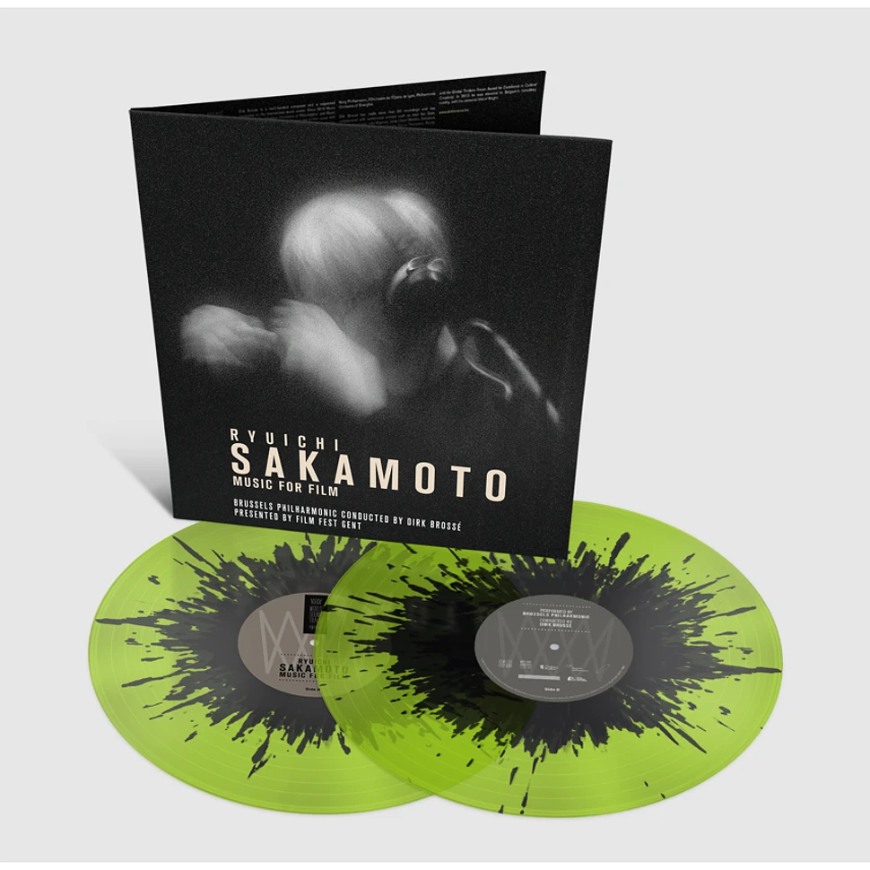Ryuichi Sakamoto - Music For Film Lime Green & Black Splatter Vinyl Edition