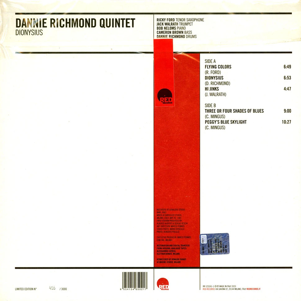 Dannie Richmond Quintet - Dionysius