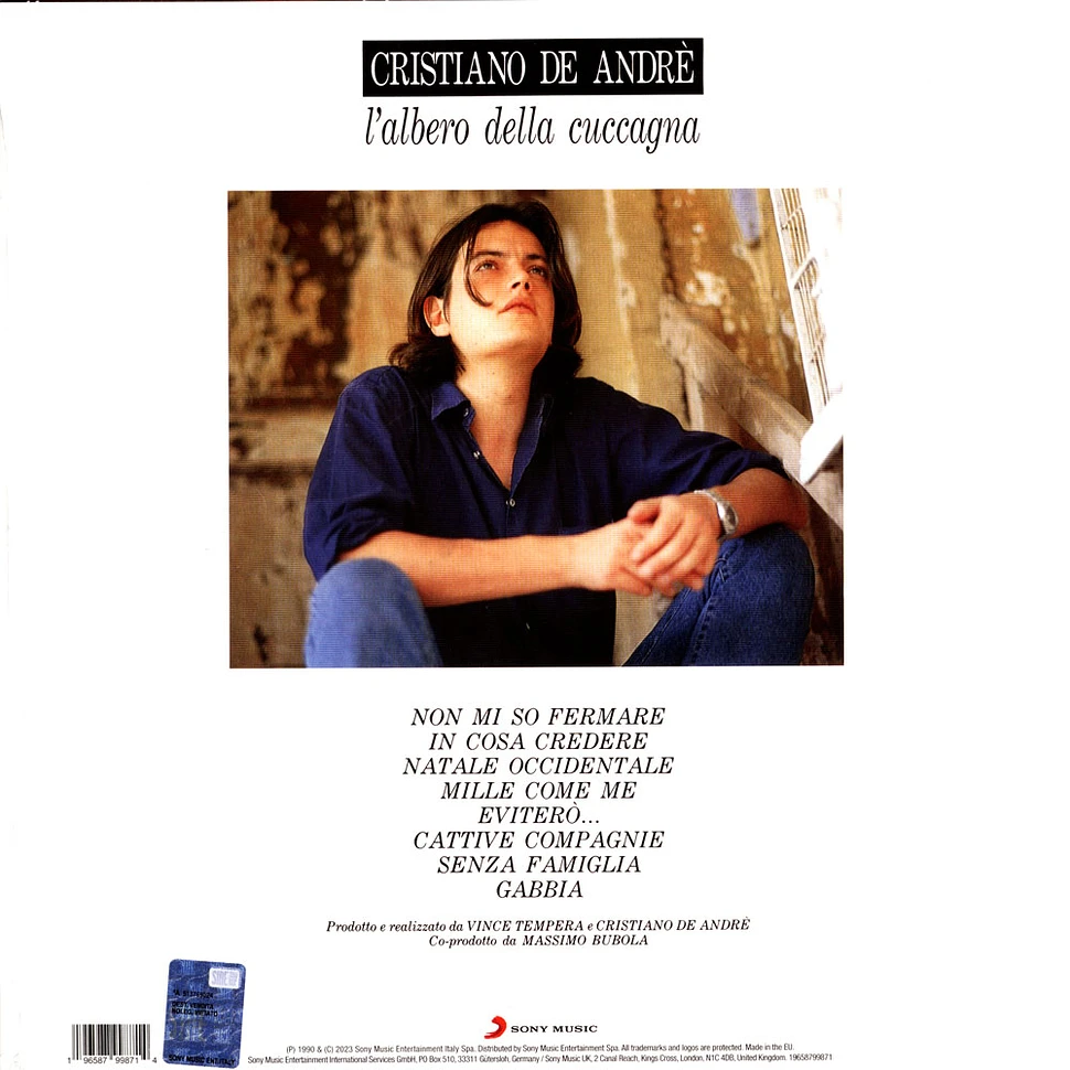 Cristiano De Andre - L'albero Della Cuccagna Blue Vinyl Edtion