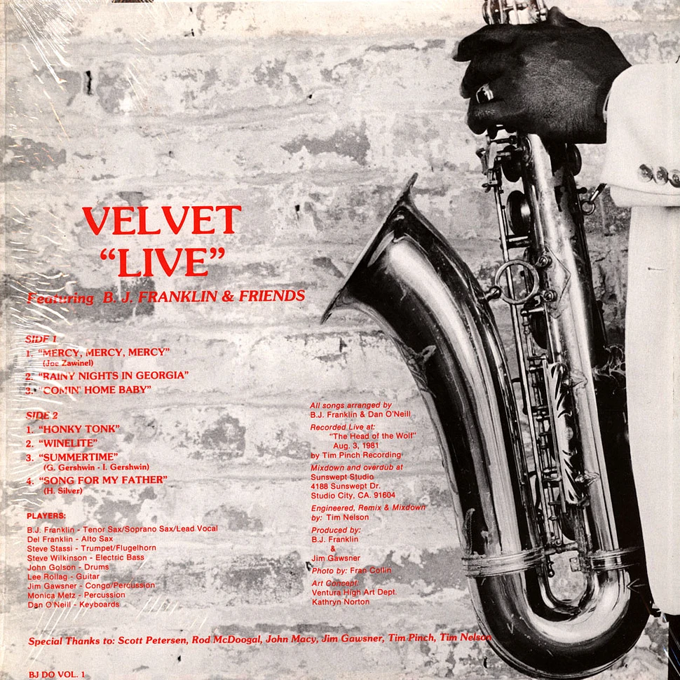 Velvet - BJ's Velvet Allstars Live!