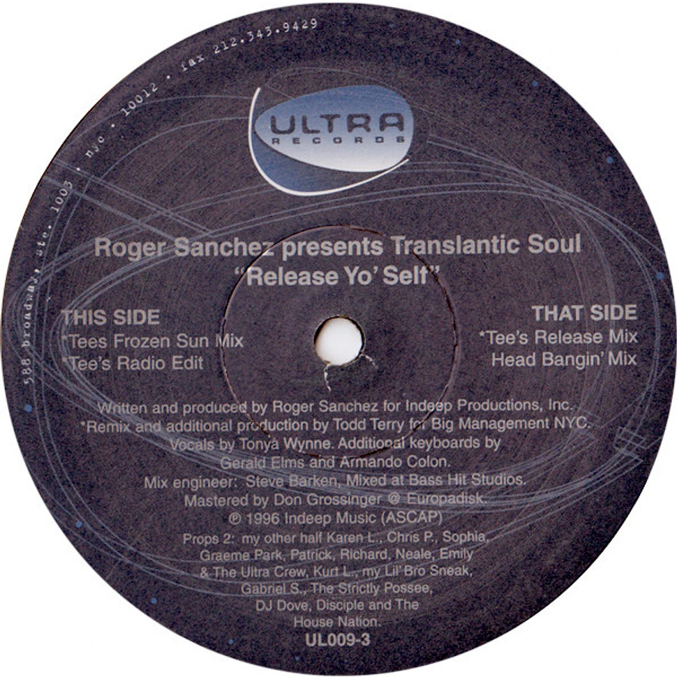 Roger Sanchez Presents Transatlantic Soul - Release Yo' Self