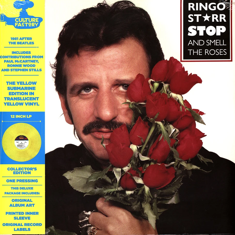 Ringo Starr Stop And Smell The Roses Vinyl Lp 1981 Eu Reissue Hhv 6390
