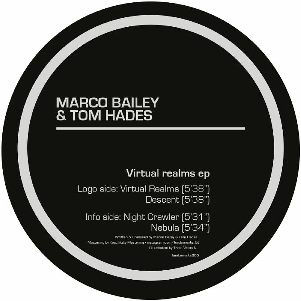 Marco Bailey & Tom Hades - Virtual Realms Ep Orange Marbled Vinyl Edition