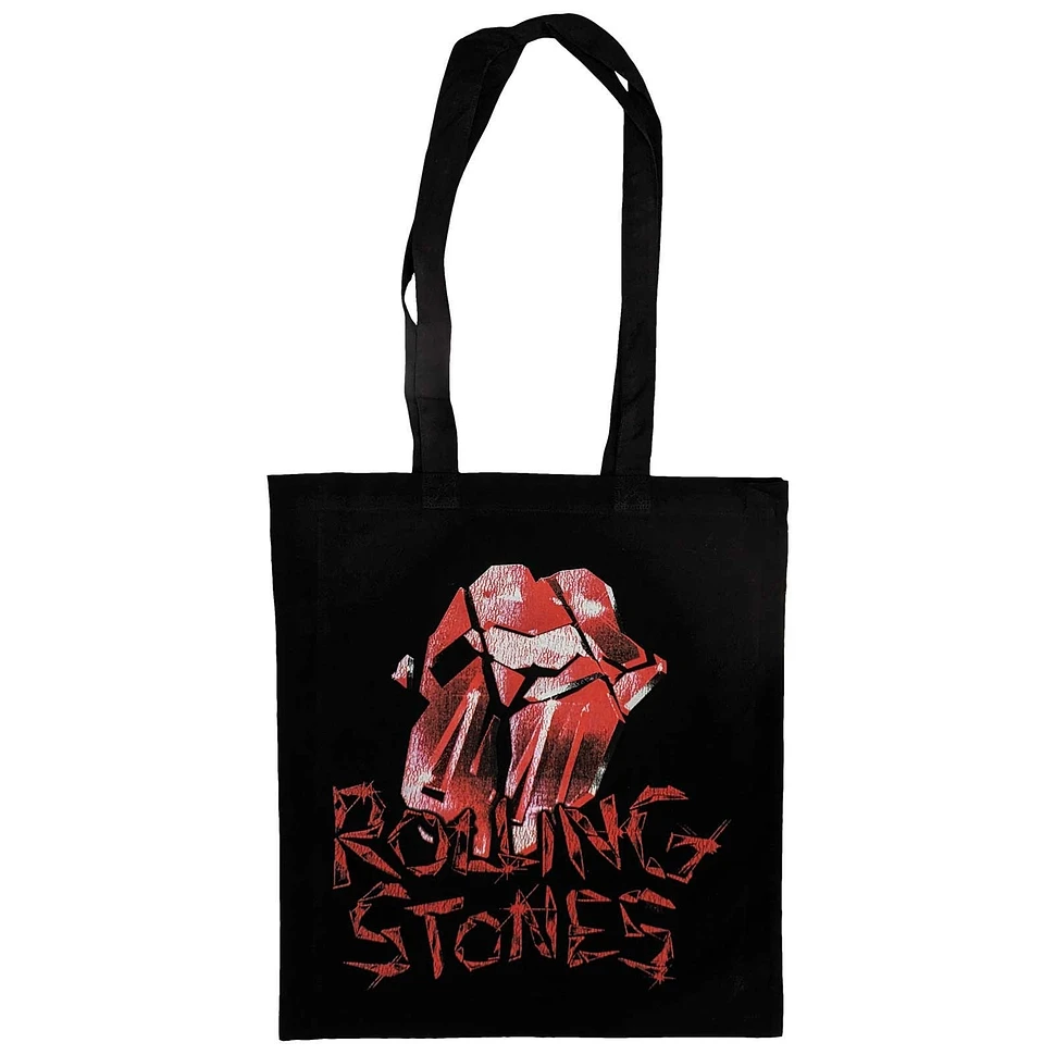 The Rolling Stones - Hackney Diamonds Cracked Glass Tongue Tote Bag