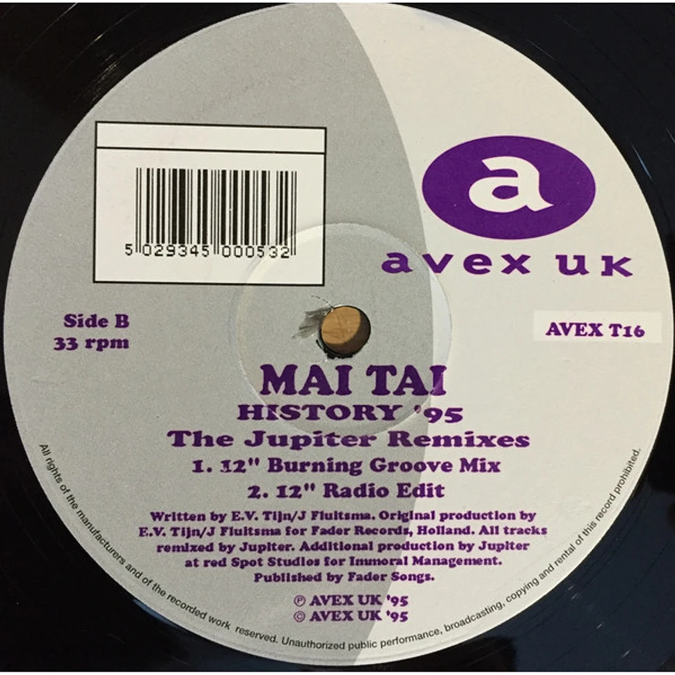 Mai Tai - History '95 (The Jupiter Remixes)