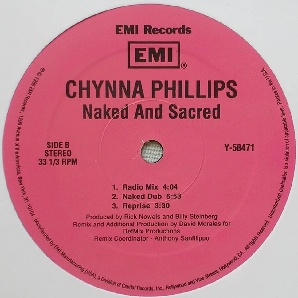 Chynna Phillips Naked And Sacred Vinyl Us Original Hhv